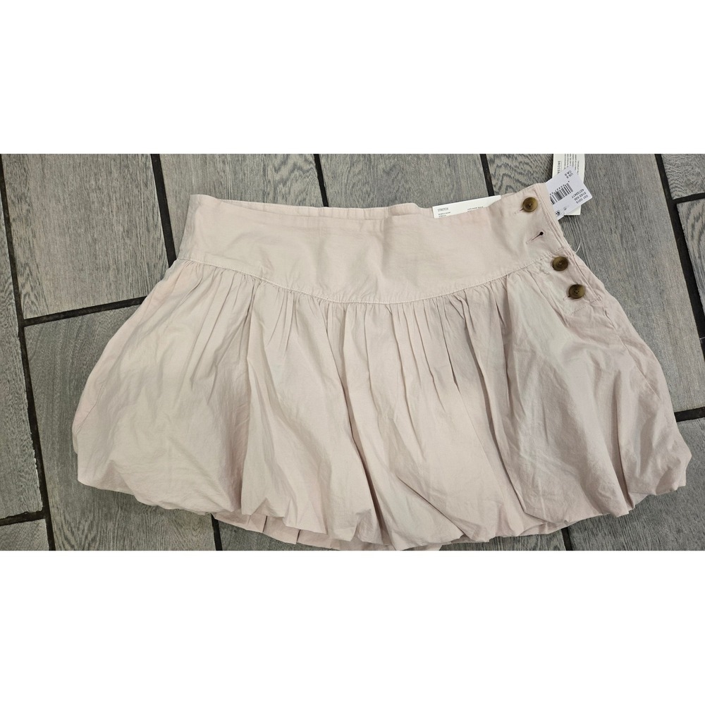 American Eagle Blush Pink Bubble Skort Mid-Rise Stretch Mini Skirt Size 8 29W